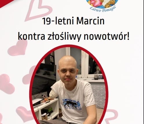 Wsparcie dla Marcina – zbiórka i KONKURS