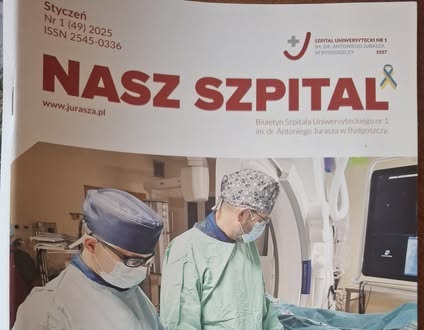 Stowarzyszenie w biuletynie Szpitala Uniwersyteckiego im. A. Jurasza